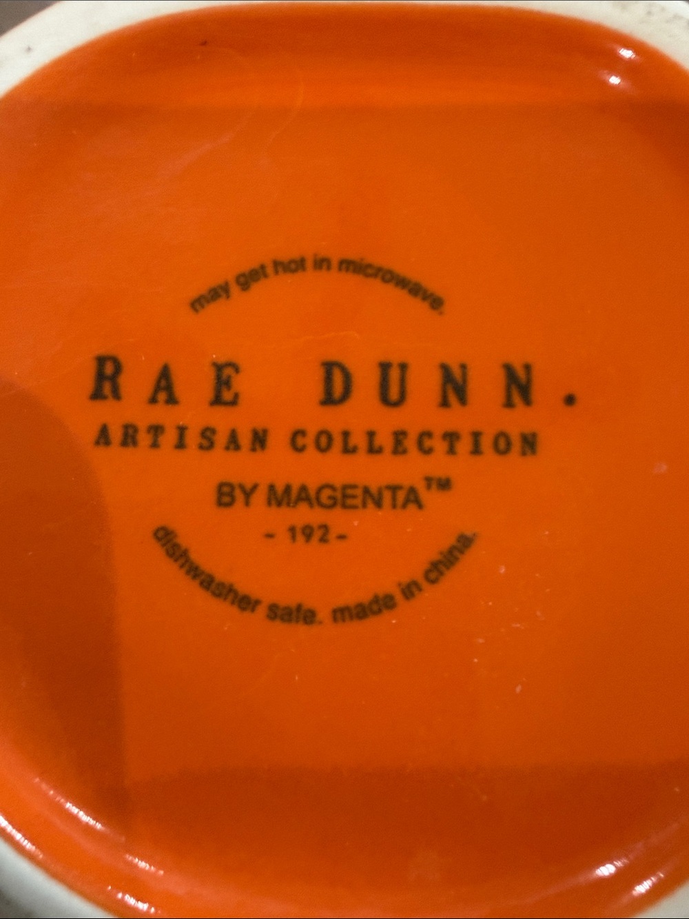 RAE DUNN HALLOWEEN Purple Magic & Orange Fang-Tastic Ceramic Mugs SET OF 2 NWT - Picture 7 of 10
